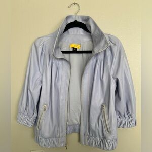 St. John lamb leather bomber jacket